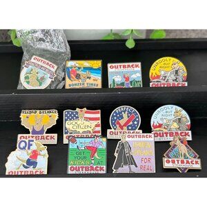 Outback Steakhouse Kangaroo Restaurant Advertising Lot 12 Pins Pin